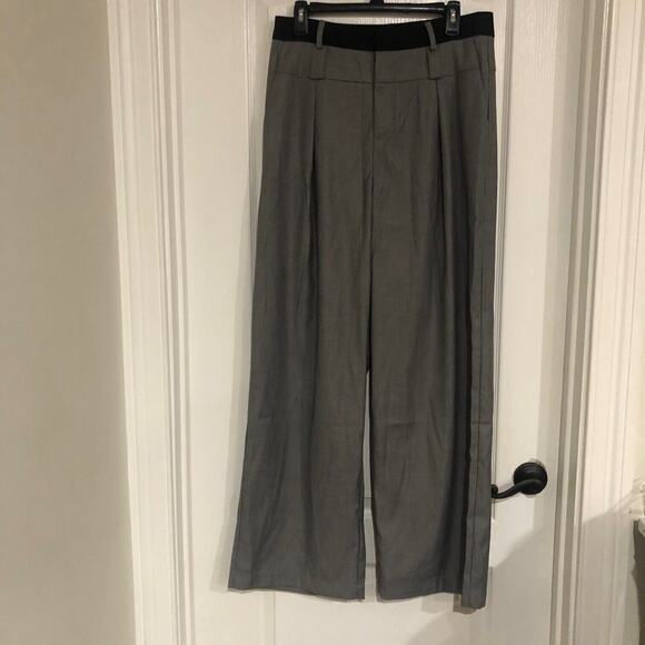 Commense Women's Dress‎ Pants Straight Leg Pleated Casual Gray Size Large NWT - Picture 2 of 7